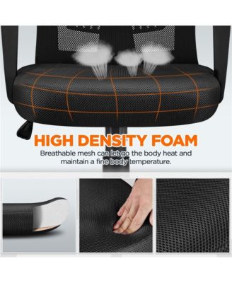 Mesh Office Chair Mid Back Desk Chair Adjustable Swivel Chair