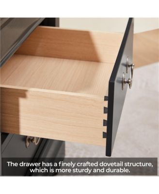 1-Pc Wooden Modern 2-Drawer – Nightstand