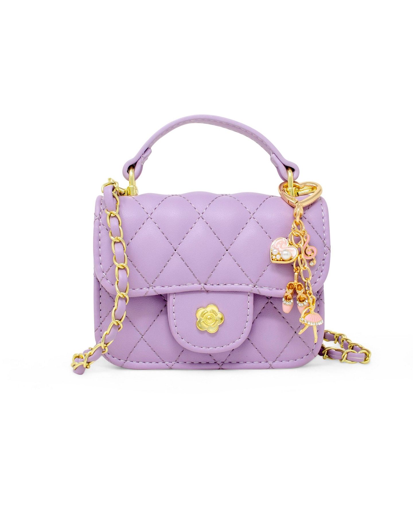 Детская сумка ZOMI GEMS Tiny Quilted Ballet Charm Handbag, Purple, цвет: Фиолетовый — фото 1