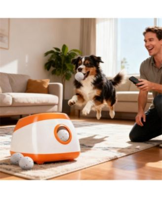 Automatic Dog Ball Launcher for Outdoor & Indoor in Orange