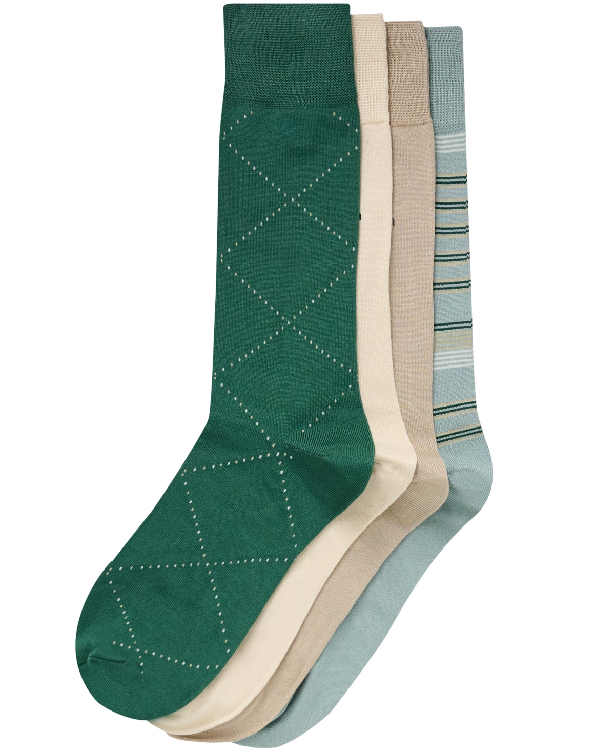 Calvin Klein Men's 4-Pack Crew Dress Socks
