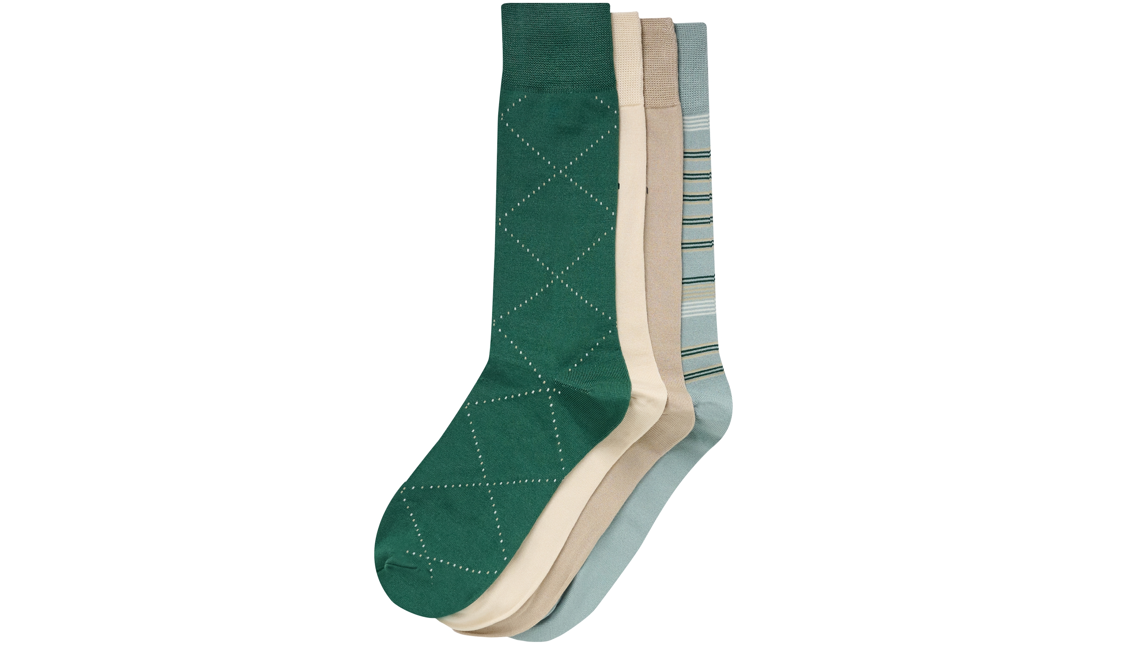 Calvin Klein Men's 4-Pack Crew Dress Socks