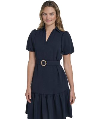 Petite Tiered Shirt Dress