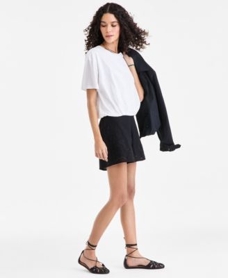 Women's Lace Trim Shorts