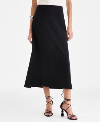 Women's Ponte Knit Midi Skirt