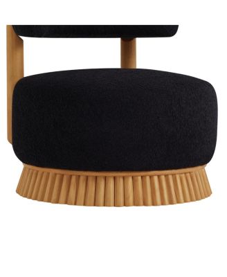 Streamdale Modern Farmhouse Armless Chair Set of 2, Wooden Base, Cozy Upholstered Chair