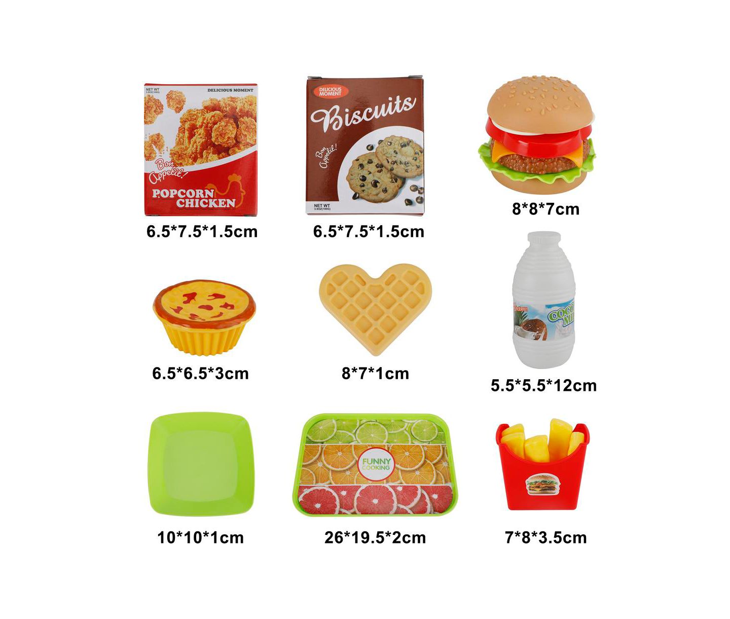 Детские игрушки Bruce & Shark Fast Food 30-Piece Play Set, от 3 лет — фото 6