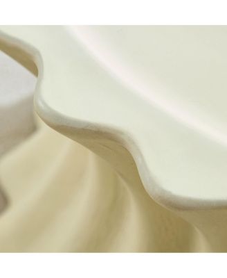 Oval Coffee Table Vintage Sturdy Fiberglass No Assembly