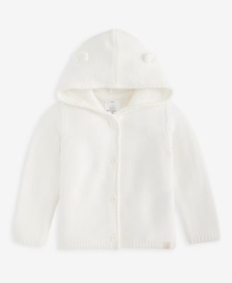 Baby Boys' Hooded Sweater-Knit Cotton Cardigan