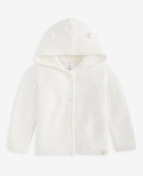 Кардиган First Impressions Everyday Baby EssentialsBaby Hooded Sweater-Knit Cotton Cardigan для мальчиков, цвет: Angel Whit