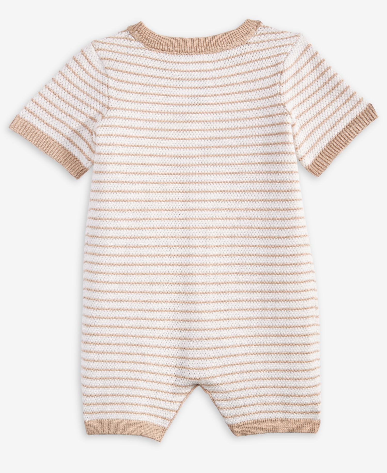 Baby Boys' Striped Knit Cotton Romper