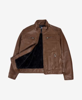 Boy's PU Jacket With Lining