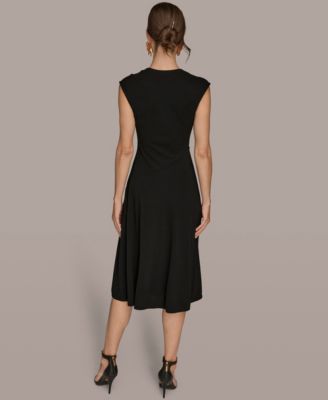 Women's V-Neck Midi Dress