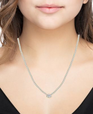 Cubic Zirconia Tennis Necklace