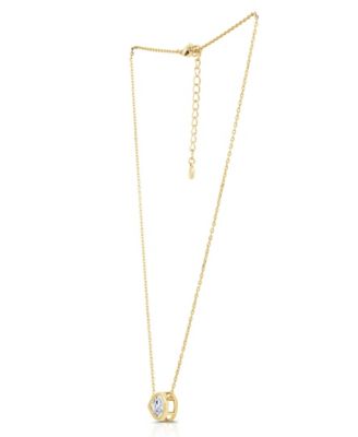 Cubic Zirconia Pear Shaped Necklace