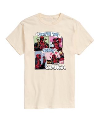 Men's Deadpool Chimichanga Printed Short-Sleeve Graphic T-Shirt