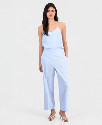 Women's Pull-On Linen-Blend Pants