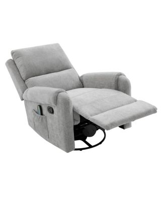 Manual Recliner Massage Chair w/ Side Storage Pocket