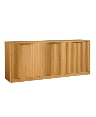 67-inch Modern Wavy Sideboard with Curved Contour Design and 6 Doors