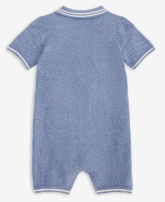 Baby Boys' Cotton Polo Romper
