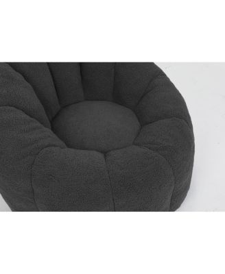  Bean Bag Chair Sofa with Armrests, Stuffed High-Density Foam Lazy Sofa for Adults
