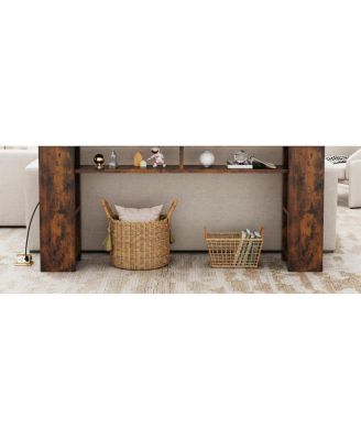  180cm Super Long Desk with 2AC+2USB+1TC Socket and 5 Shelves