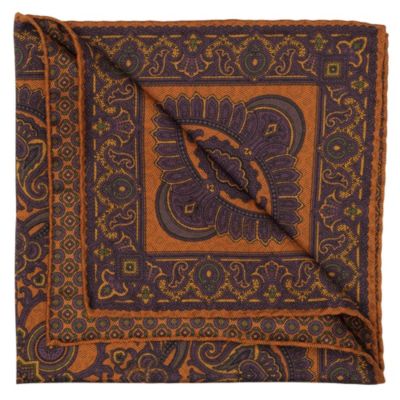 Men's Lario - Double Sided Silk Pocket Square for Men