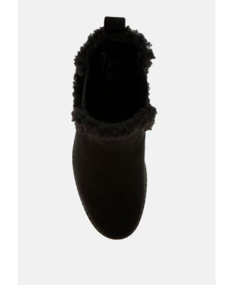 Womens Thunderhoof Faux Fur Lined Chelsea Boots