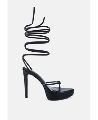 Women's Bondage High Heel Lace Up Sandals