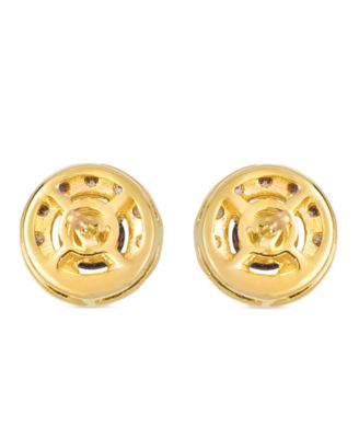 Chocolate Diamond (1/4 ct. t.w.) & Nude Diamond (1/4 ct. t.w.) Earrings in 14k Honey Gold