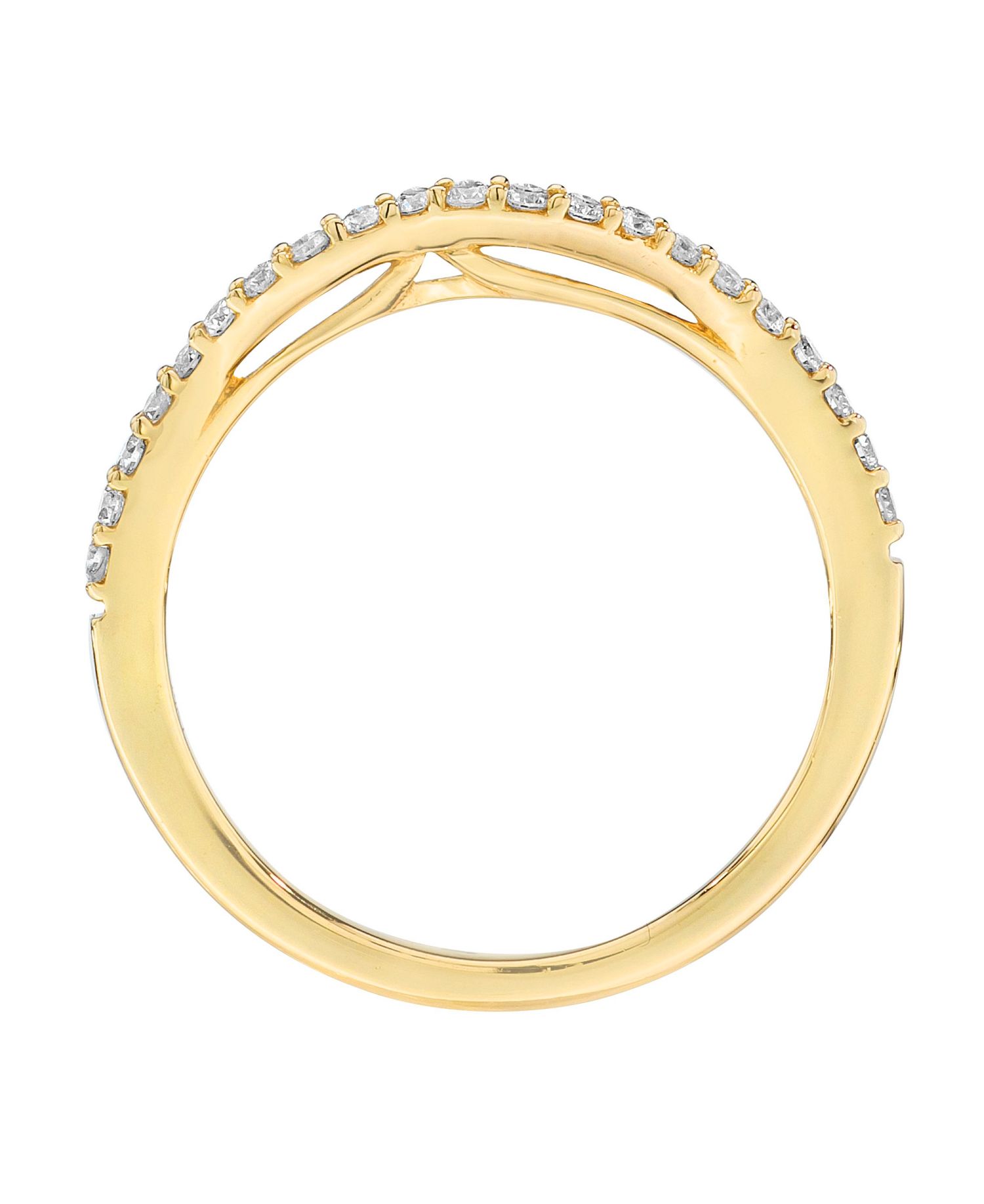 Vanilla Diamond (0.17 ct. t.w.) Bridal Ring in 14k Honey Gold