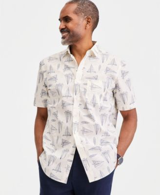Men's Poplin Short-Sleeve Shirt