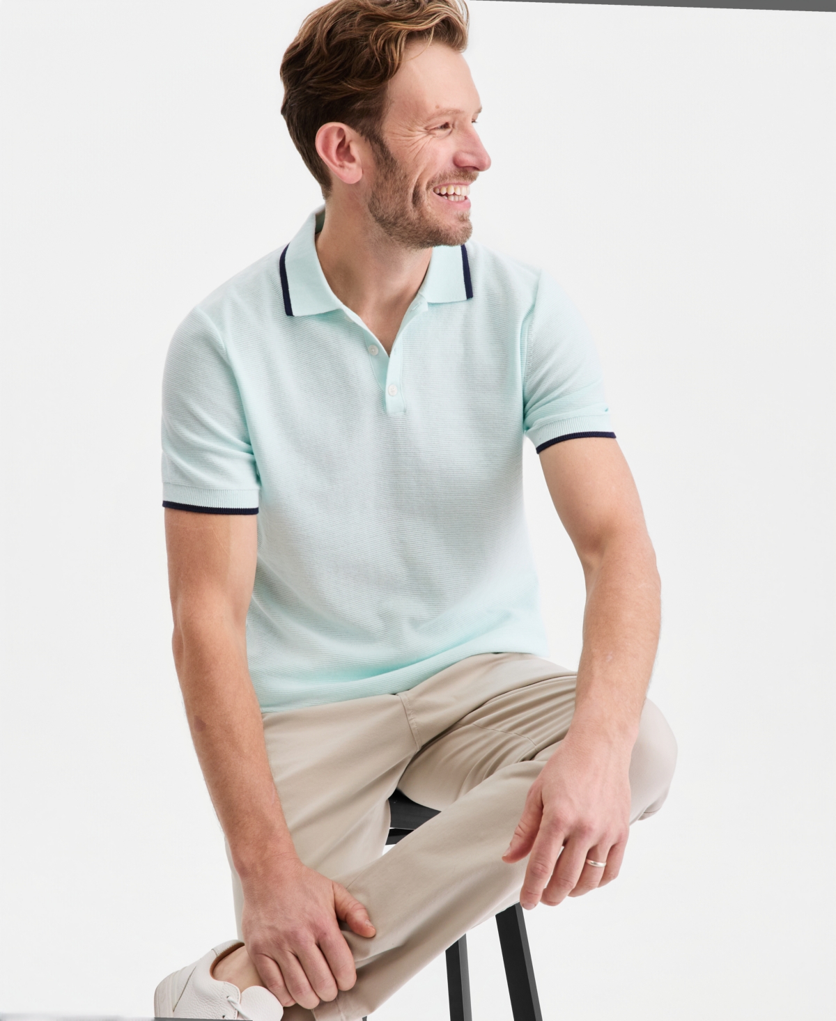Club Room Men's Tipped Polo Shirt, Macy's Exclusive