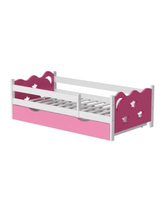 Kids Wood Twin Bed with Drawer