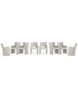 Loggia 8-Pc. Fabric Full Upholstered Arm Chair Set