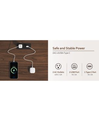 Rustic Wood End Table with Storage Shelf