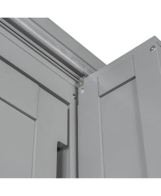 Full-size Murphy Bed with Dual Sliding Storage Shelves