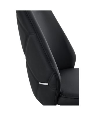 Modern PU Leather Dining Chair with Arched Back