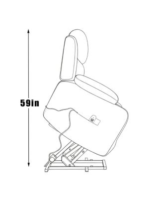 Streamdale Infinite Position Single Motor Power Lift Recliner Chair