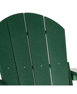 All-Weather Contoured Outdoor Poly Folding Adirondack Chair