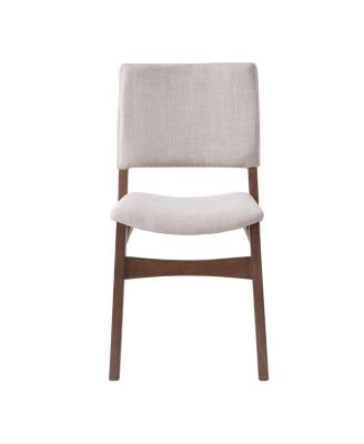 Streamdale 7-Piece Modern Dining Set - Solid Wood Table & Upholstered Chairs, Walnut Finish