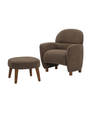  Modern Lazy Chair with Footrest Ottoman