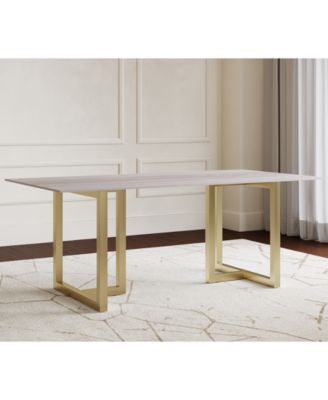 30" Emila Rectangular Sintered Stone Dining Table, Created for Macy's