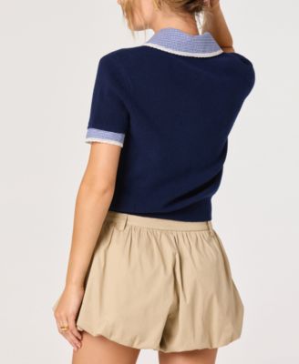 Women's Marlee Mixed Media Cardigan Sweater