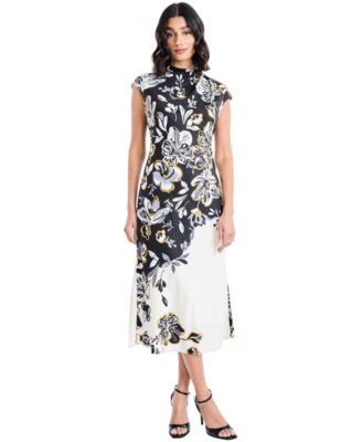 Women's Mock Neck Midi Dress