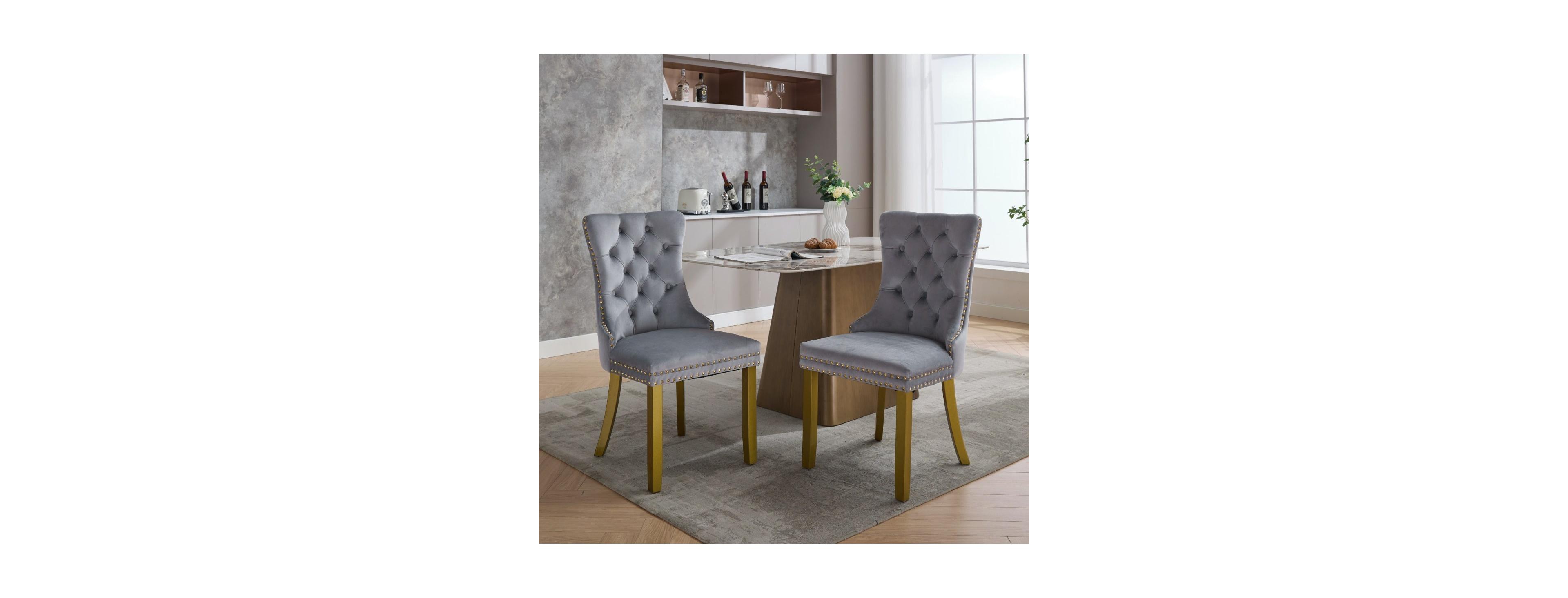 Streamdale Furniture Nikki Collection Modern Velvet Dining Chair