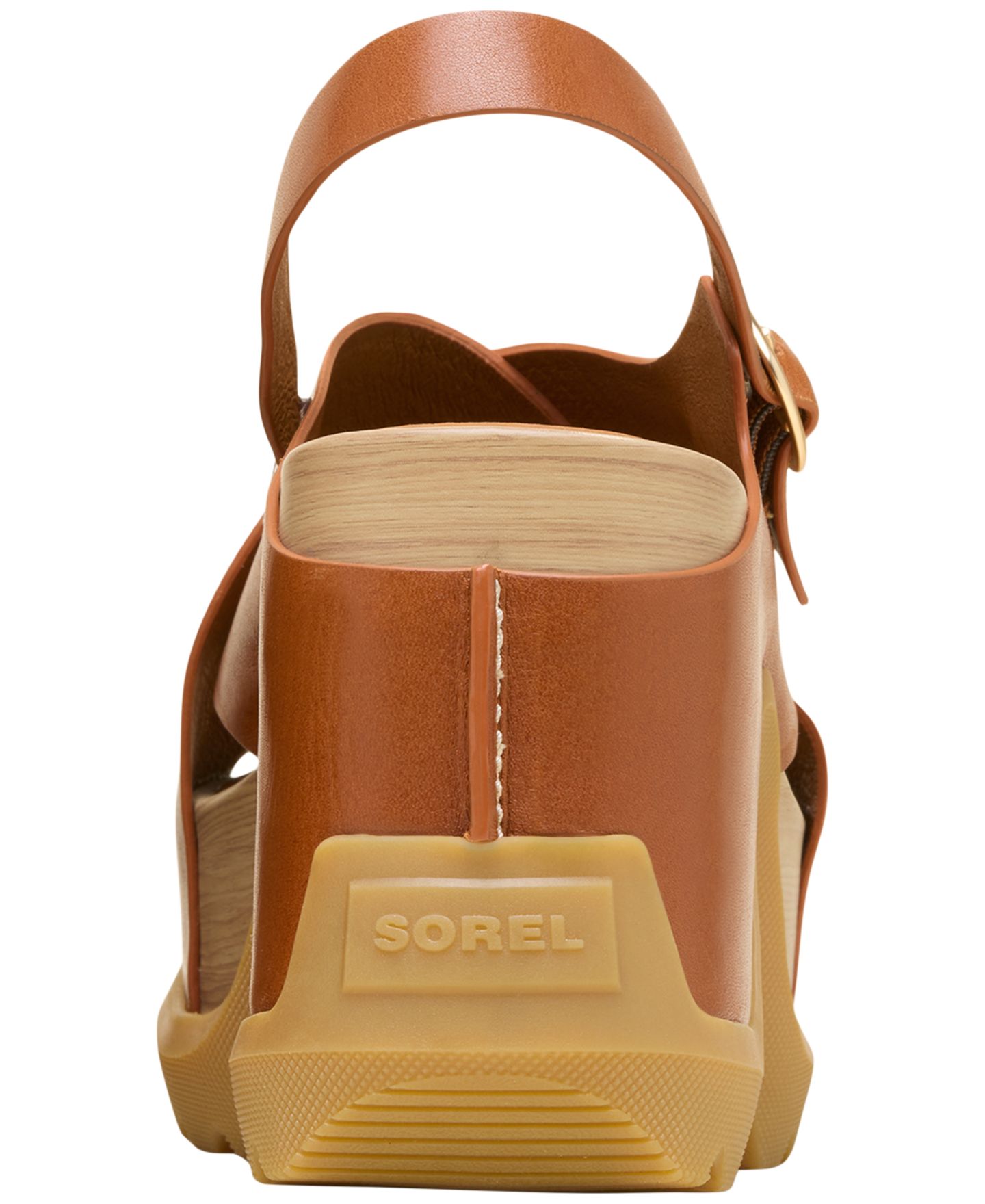 Женские сандалии Sorel Roam'N Rise Heel, цвет: Чайный / Карамельный — фото 3