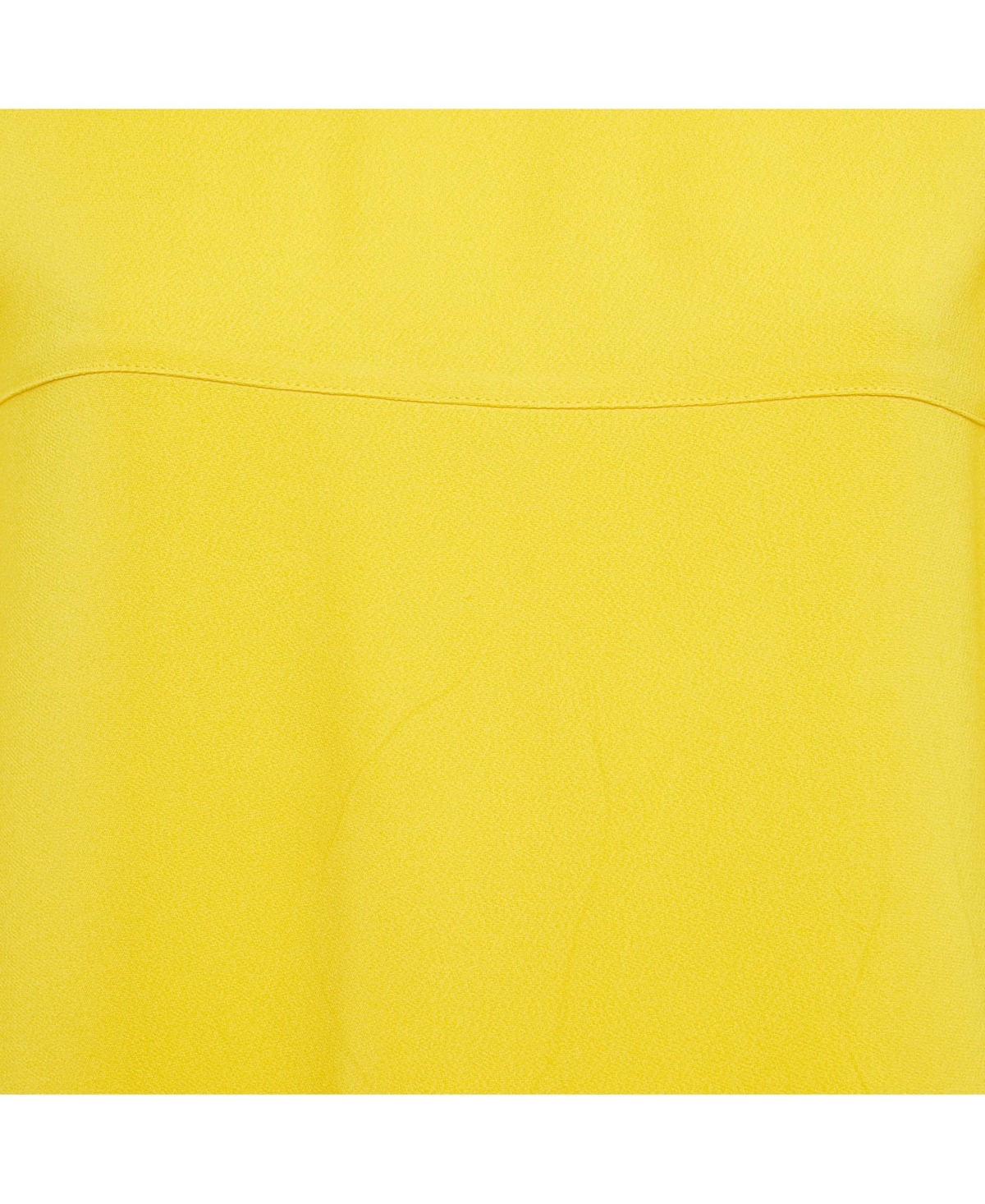 Pre-Owned Stella Mccartney Women's Yellow Crepe Long Sleeve Blouse