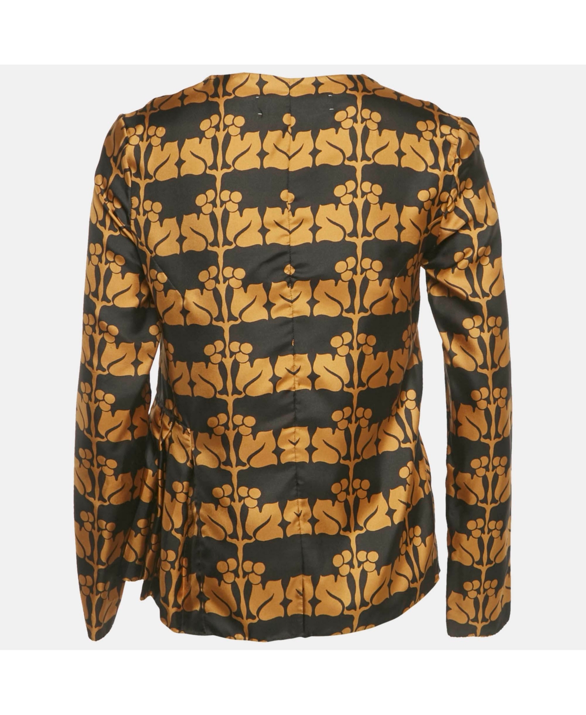 Pre-Owned Marni Women's Brown Printed Silk Top