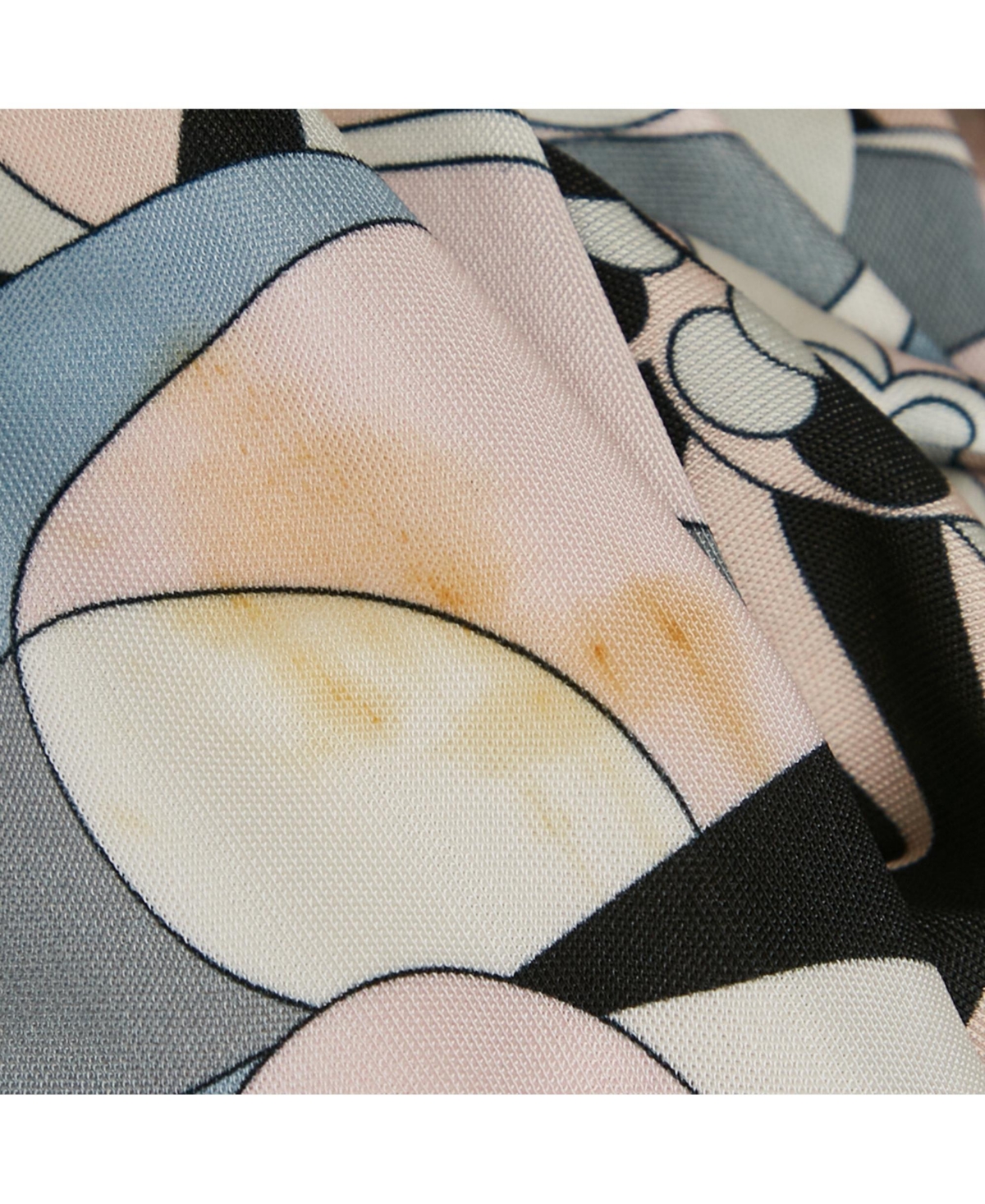 Pre-Owned Emilio Pucci Women's Pink/blue Printed Jersey Top